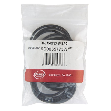 Lavelle Industries Danco 1-7/8 in. D X 1-11/16 in. D No 59 Rubber O-Ring 20 pk 35773W